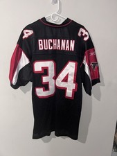 Camiseta deportiva Ray Buchanon Atlanta Falcons NFL vintage Y2K auténtica cosida Reebok 54