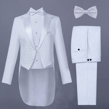 Tuxedos Men Suits Regular Fit Beaded Shawl Lapel Formal Formal Prom Cocktail Bow