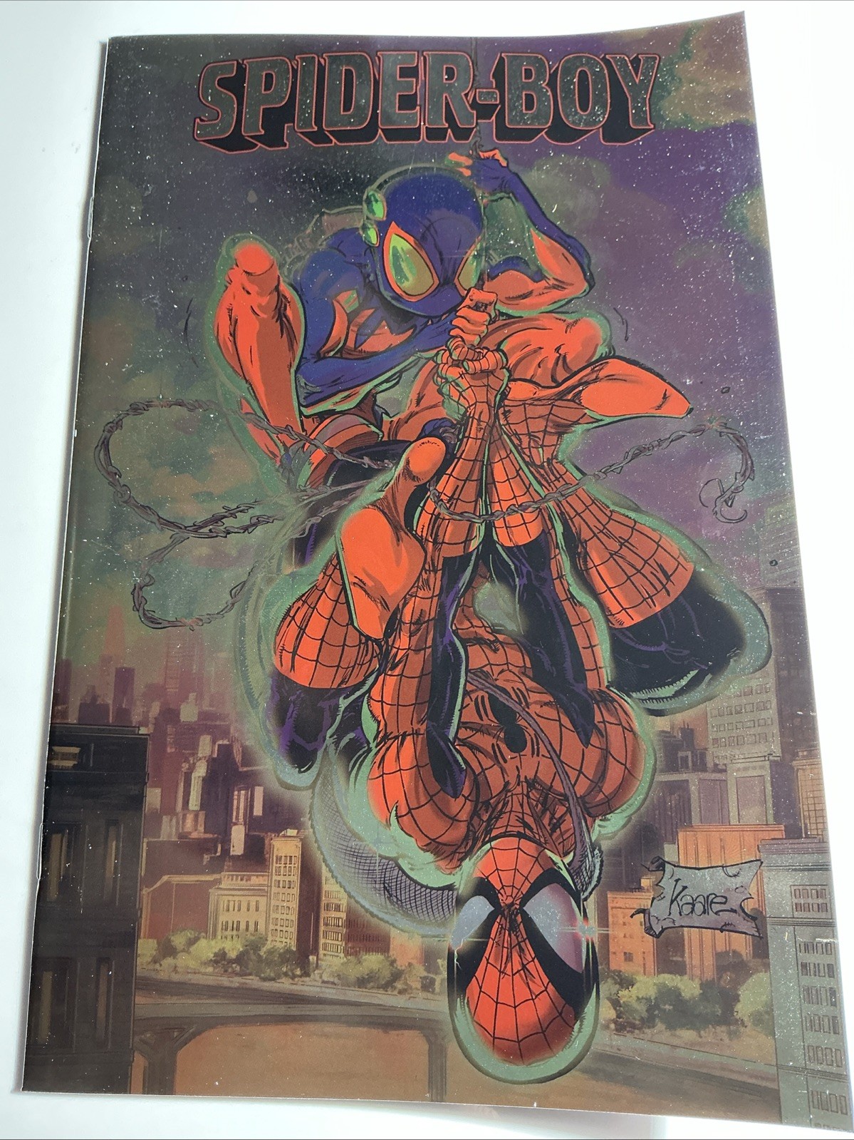 Spider-Boy #1 Kaare Andrews Foil Cover (Marvel Comics January 2024) 9.4 NM