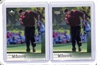 (2) Lot 2001 Upper Deck Tiger Woods RC Rookie #1