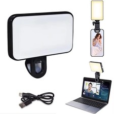 Portable Mini LED Fill Light Mobile Phone Clip-On Selfie Light USB Rechargeable