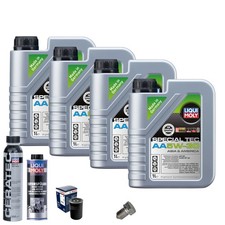 Motoröl 5W30 LIQUI MOLY 4L+BOSCH Ölfilter+Spülung+Cera Tec+Ölablassschraube