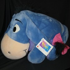 Vintage 90s Walt Disney Eeyore Winnie The Pooh Plush Mattel 18  NOS Toy - NR
