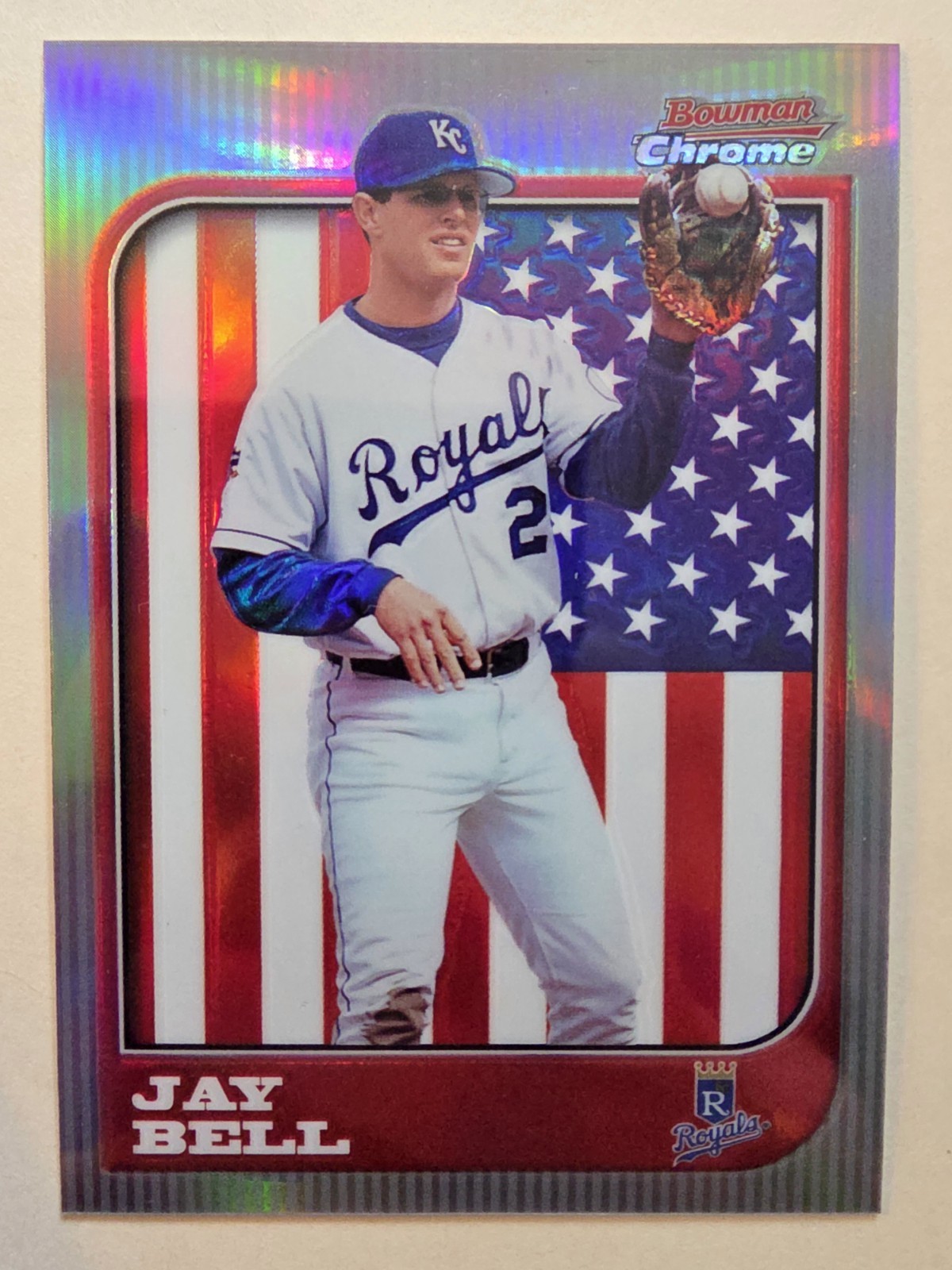1997 Bowman Chrome - Jay Bell #73 International Refractor