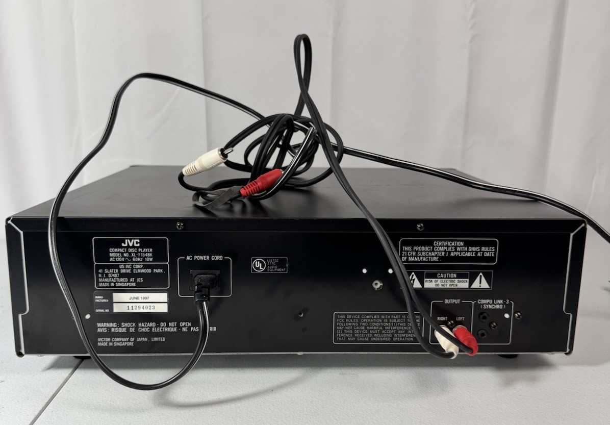 JVC XL-F154 Compact Disc Automatic 5 Disc CD Changer Vintage Media