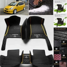 For Honda Fit Car Floor Mats Luxury Waterproof Liners Carpets Cargo Custom