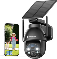 YESYAMO 2K &Uuml;berwachungskamera Aussen Akku, 355&deg;/90&deg; Pan Tilt WLAN Kamera Mit Far