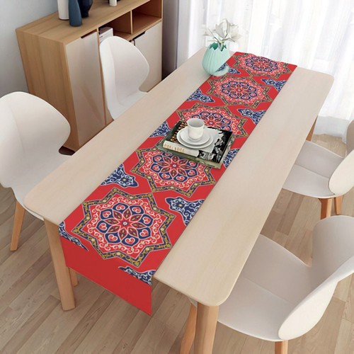 High Quality Table Cloth Tablecloth Table Runner Moon Linen Table Flag - Picture 7 of 8