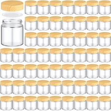 96 Pcs Glass Jars with Lids Empty Small Glass Containers and Inner Liners Reu...