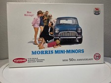 Kyosho 08105W Morris Mini-Minors (MINI 50th Anniv) 1:18 Die-cast Model - White