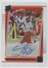 2021 Panini Clearly Donruss Rated Rookie Auto Anthony Schwartz #82 Auto 9su