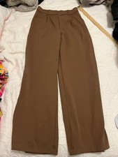 Women's NWT Halara Wide Leg Trousers Brown Size S