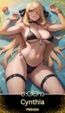 Cynthia - Beautiful Sexy Waifu Card -Custom DIY Fan Art Card PW3-104