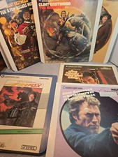 Clint Eastwood, CED Videodisc Movie Lot Of 6 Movies, Tested