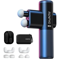 RENPHO Duo Mini Massage Gun with Double Heads, Christmas Gifts, Deep Tissue B...