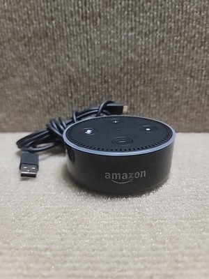 Amazon Echo Dot 2nd Gen Smart Speaker Alexa Model RS03QR Black with USB Cable
