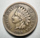 1859 INDIAN CENT   VF+  #1994