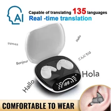 Bluetooth Headphones 5.4 AI, Real-Time Translation, Supports 144 LAN