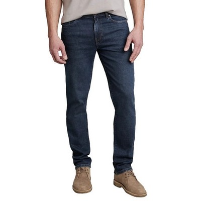 English Laundry Men's Harrow Straight Fit Jeans, Dark Blue, Size 42X32