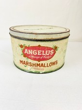 VINTAGE ANGELUS MARSHMALLOWS WHITE TIN - 5lb ...