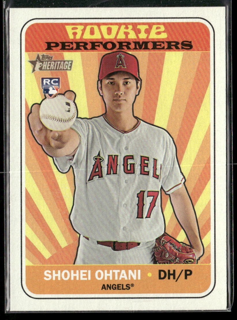 2018 Topps Heritage Shohei Ohtani RC Rookie Performers Angels Rookie Insert