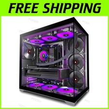 ATX Mid Tower Case with Full-View Tempered Glass