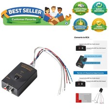 Compact RCA Converter with Adjustable Gain for Superior Car Audio Experience