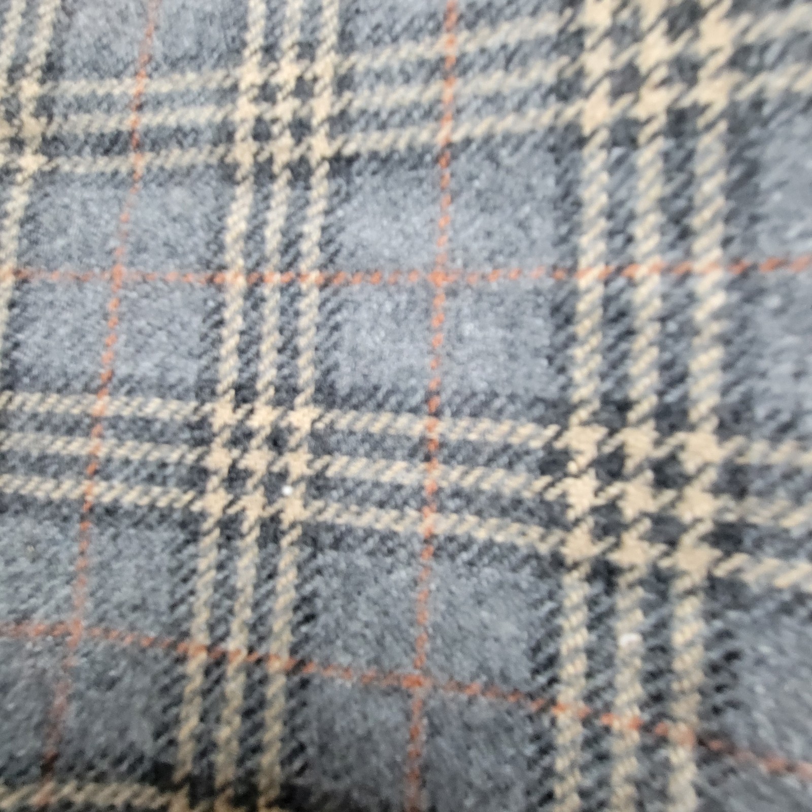 Gap Wool Blend Checkered Gray Pattern Cute Button… - image 3