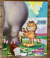 Vintage GARFIELD Mead Spiral Folder Notebook ZOO MUSTARD SANDWICH 1990