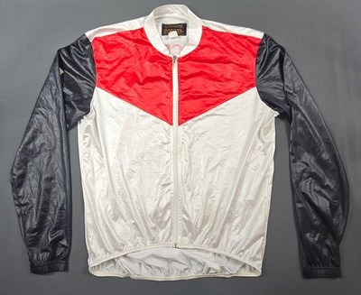 Vintage Descente Cycling Windbreaker Jacket Men XL Multi Colorblock Graphic Logo