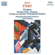 Part - Fratres / Festina Lente / Summa / Cantus CD ** Free Shipping**