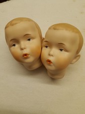 Antike Puppenköpfe Gebr.Heubach1912 Pfeiffer Porzellan 2Stck.Repro.