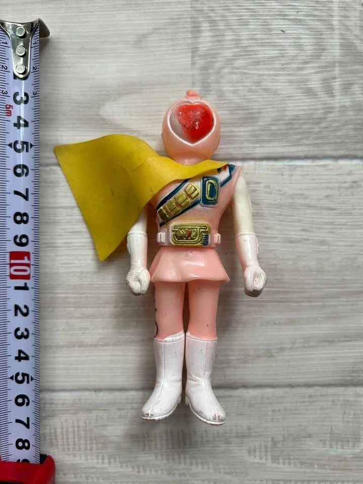 Super Sentai Dengekitai JAKQ Robo Corazón Reina Mini Vinilo Suave Retro Figura Amapola Foto 2 de 4