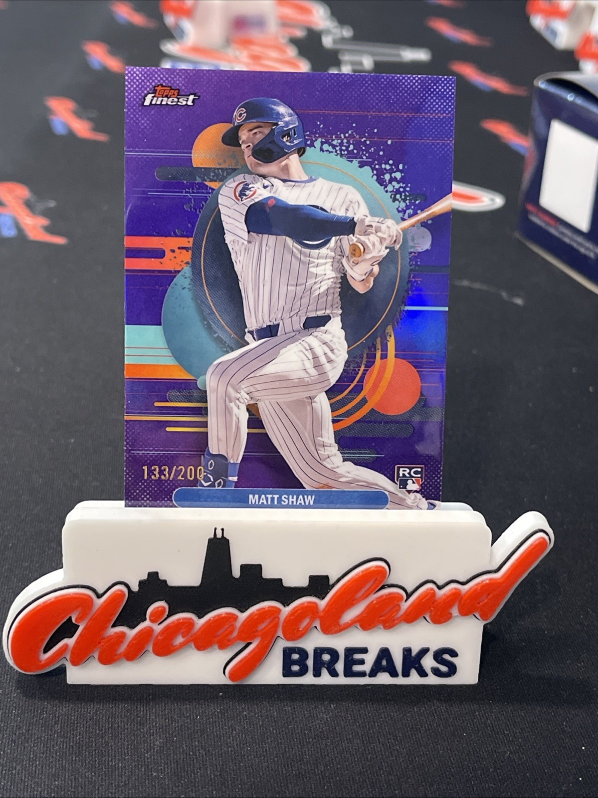 2025 Topps Finest Matt Shaw Rookie RC Purple Refractor 133/200 Uncommon #162 LS