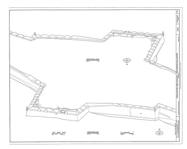 Axonometrics - Murallas del Viejo San Juan, Baluarte de San Augustin, San Juan,