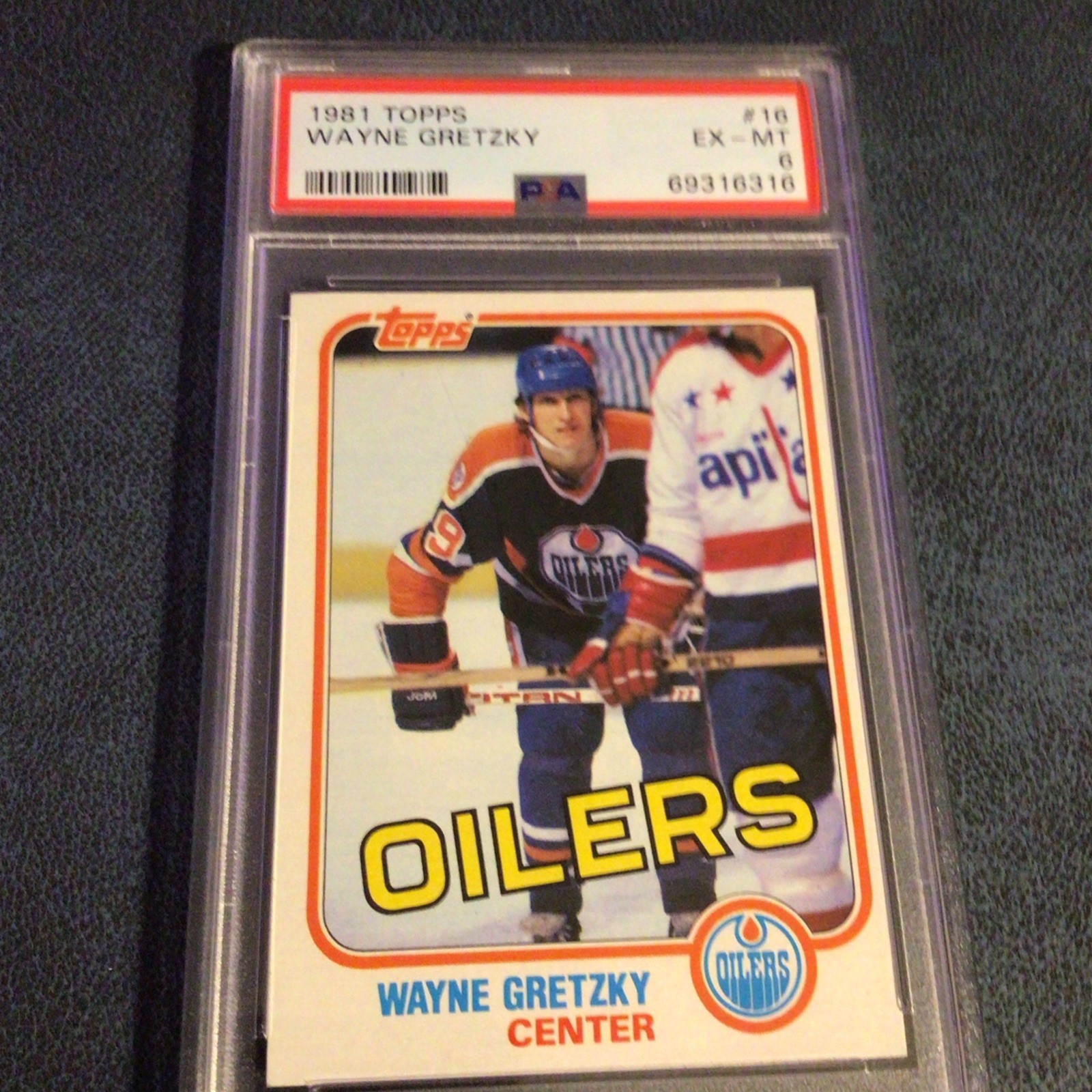 1981 Wayne Gretzky ## 16 Topps PSA 6 EX-MT Oilers  69316316