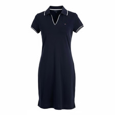 Tommy Hilfiger Casual Polo Shirt Dress Navy Size XS