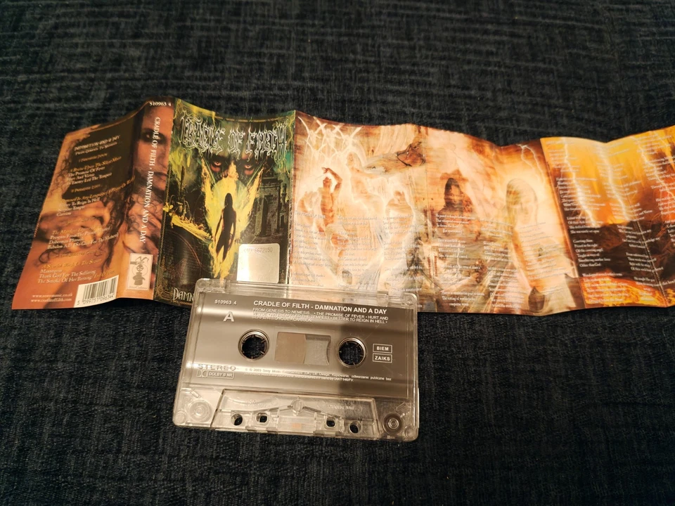 Cradle of Filth Damnation and a Day MC cassette Dimmu Borgir Covenant Ancient - Image 3 of 4