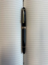 Montblanc Meisterstück Gold-Coated Classique Pen with Mystery Black Fineliner 