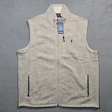 NWT Polo Ralph Lauren Performance Fleece Sweater Vest - Mens Size XXL - Full Zip