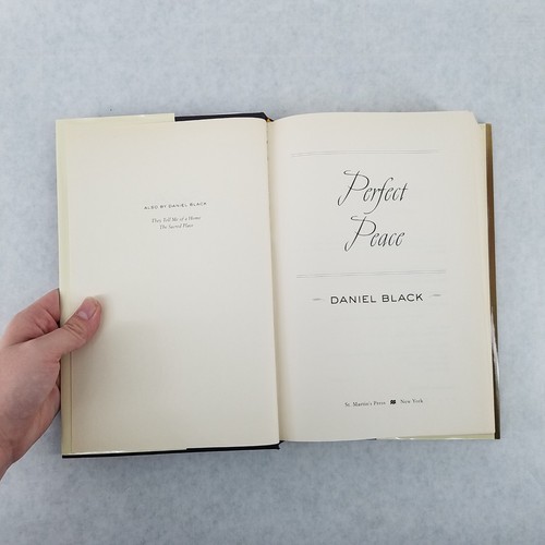 Perfect Peace - 2010 Hardcover w/ Dustjacket by Daniel Black - NO MARKS - Picture 3 of 9