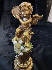 Jeweled Cherub Stocking Holder