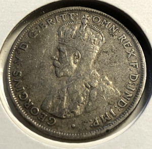 elf Australia 1 Florin 1927 (m) Silver   George V