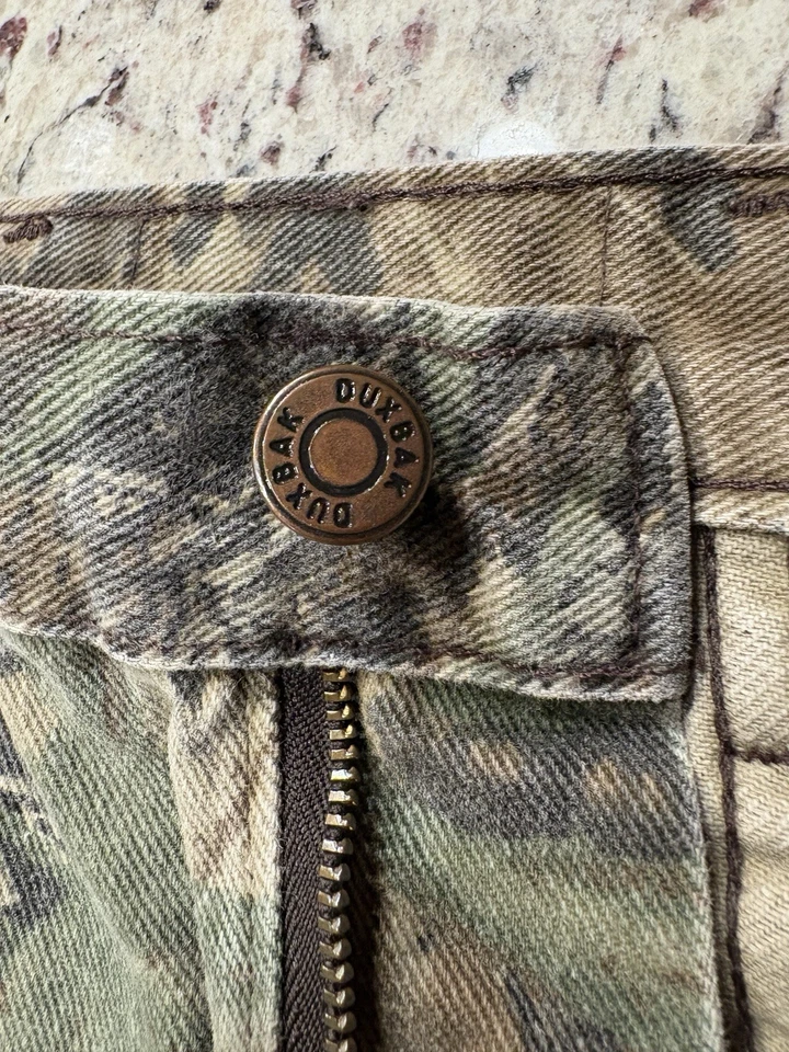 Vtg Duxbak REALTREE Camo Pants Men's 32x33 Hunting Jeans Straight Leg Denim - Image 4 of 4