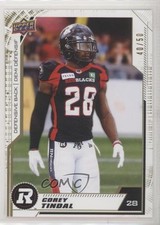 2020 Upper Deck CFL Gold 40/50 Corey Tindal #43 0c6