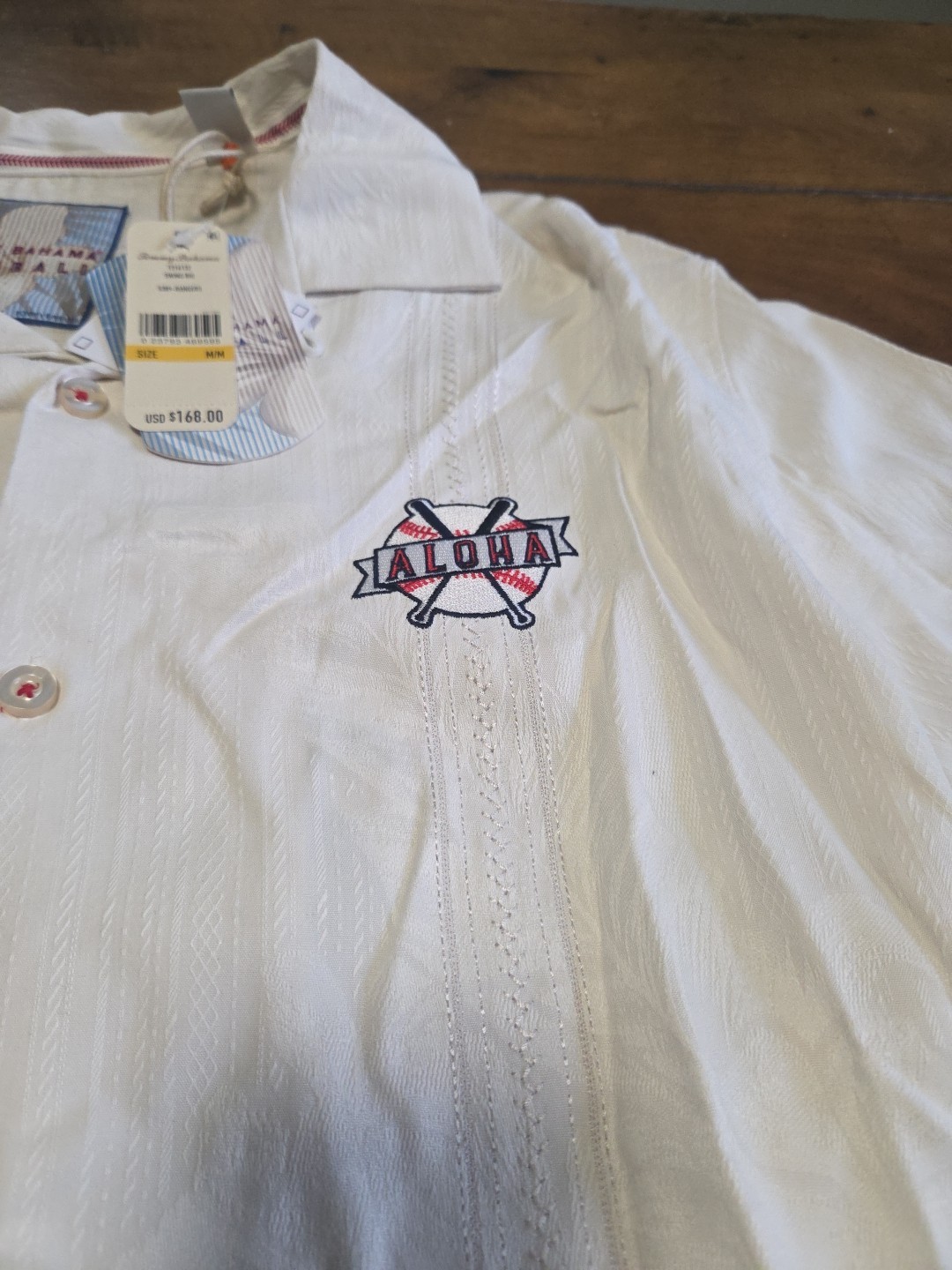NWT Tommy Bahama Texas Rangers MLB Silk Camp Shirt Swing Big Men's Medium M image 9