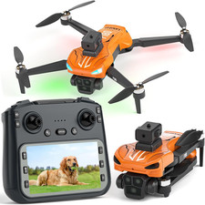 F180 Drones with 4K Camera Adults 4.5" LCD RC Screen, Follow Me Professional Dro