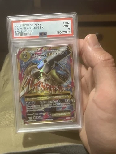 Pokemon M Blastoise EX Full Art 102/108 XY Evolutions #102 Mega MINT PSA 9