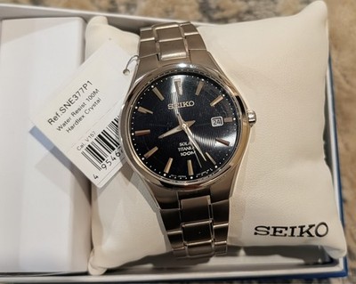 Sold out! Seiko Solar Titanium men's watch, model number SNE377 or SNE377P1