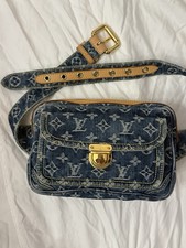 Louis Vuitton Blue Monogram Shoulder Bag Stra...